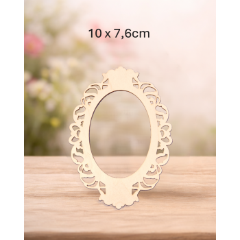 Ramka ozdobna 3 10x7,6cm, sklejka 3mm